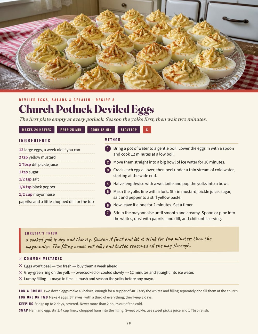 Church Potluck Deviled Eggs page